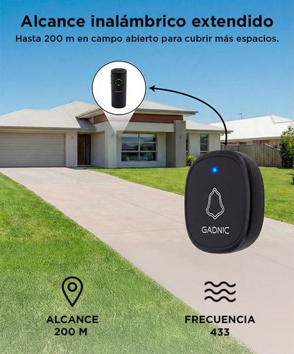 Timbre Portátil Gadnic Inalambrico 39 Melodías  - 3