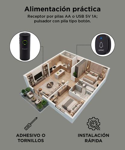 Timbre Portátil Gadnic Inalambrico 39 Melodías  - 4