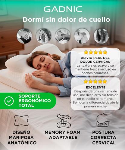 Almohada Inteligente Gadnic Espuma Memory Fresca Ergonómica Cervical   - 1