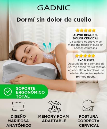 Almohada Inteligente Gadnic Espuma Memory Fresca Ergonómica Cervical   - 1