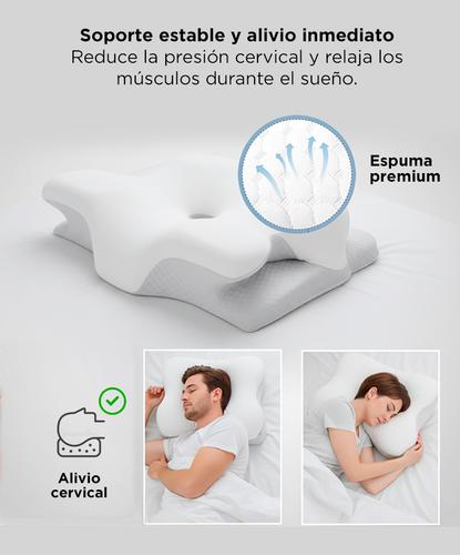 Almohada Inteligente Gadnic Espuma Memory Fresca Ergonómica Cervical   - 3