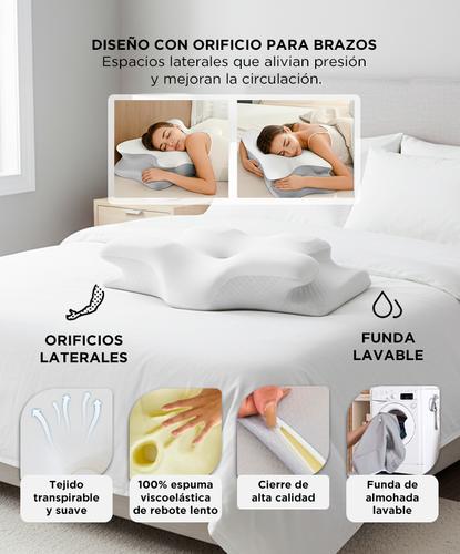 Almohada Inteligente Gadnic Espuma Memory Fresca Ergonómica Cervical   - 4