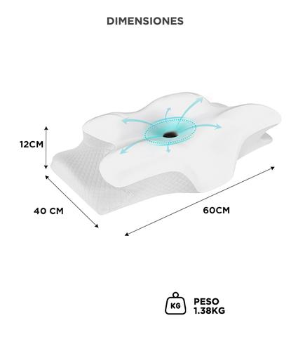 Almohada Inteligente Gadnic Espuma Memory Fresca Ergonómica Cervical   - 5