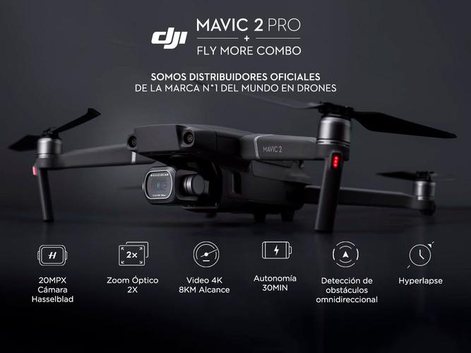 Drone DJI Mavic 2 Pro Fly More Combo Cámara Hasselblad 4K 3 Ejes Sensor Obstáculos - 1