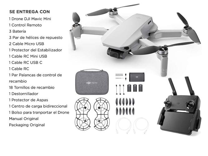 Drone DJI Mavic Mini Fly More Combo Cámara 2.7K Vuelos Automáticos - 6