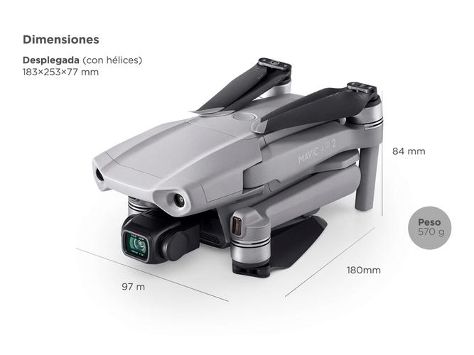 Drone DJI Mavic Air 2 c/ Cámara 4K 48Mpx HDR Vuelo Seguro APAS 3.0 - 4