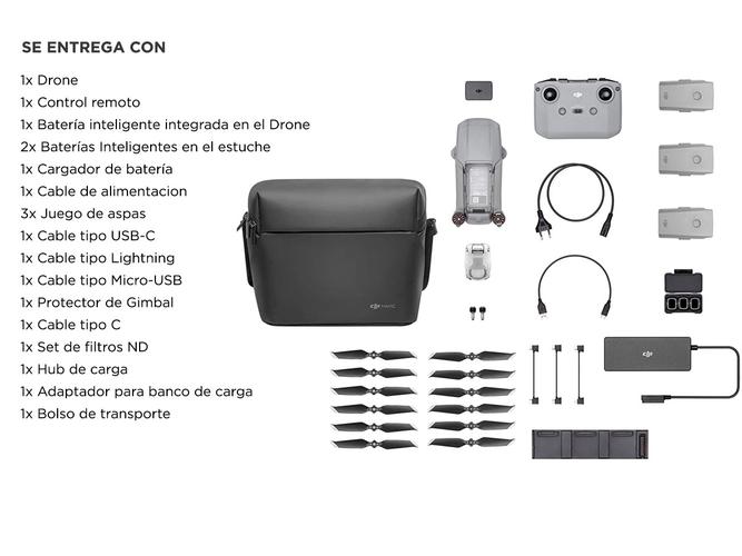 Drone DJI Mavic Air 2 Fly More Combo c/ Cámara 4K 48Mpx HDR Vuelo Seguro APAS 3.0 - 6