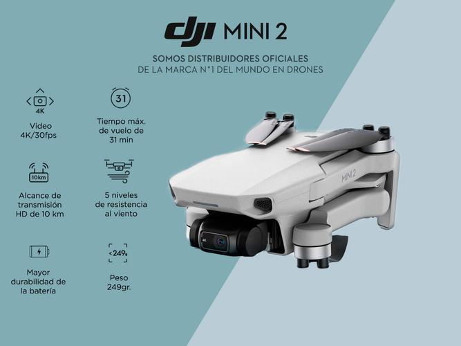 Drone DJI Mavic Mini 2 Single Cámara 4K 30fps 10km Alcance Estabilizador de 3 Ejes - 1