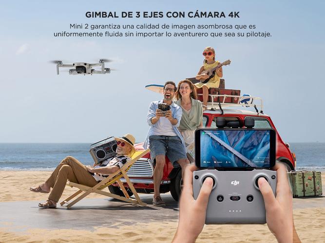 Drone DJI Mavic Mini 2 Single Cámara 4K 30fps 10km Alcance Estabilizador de 3 Ejes - 2