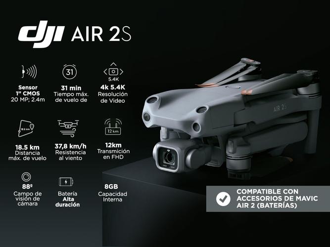 Drone DJI Mavic Air 2S Fly More Combo 3 Baterías Cámara 5.4K HDR APAS 4.0 - 1