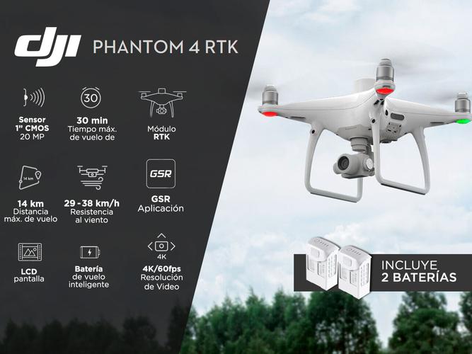 Drone DJI PHANTOM 4 RTK + 2 Baterias - 1