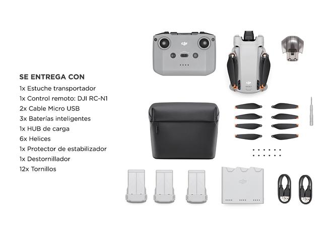 DJI Mini 3 Pro + Fly More Combo Drone con Camara 3 Baterías Control Remoto - 6