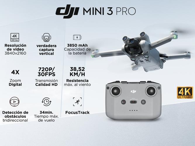 Drone DJI Mini 3 Pro Single  4k 48MP - 1