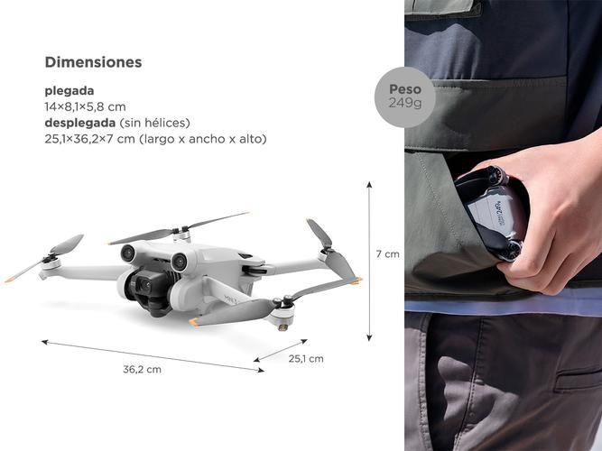 Drone DJI Mini 3 Pro Single  4k 48MP - 5
