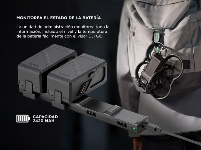2 Batería de Vuelo Inteligente DJI Avata Fly More Kit + hub de carga - 2
