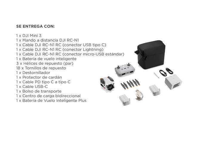 Drone con Cámara DJI Mini 3 Fly More Combo Full HD 4K - 6
