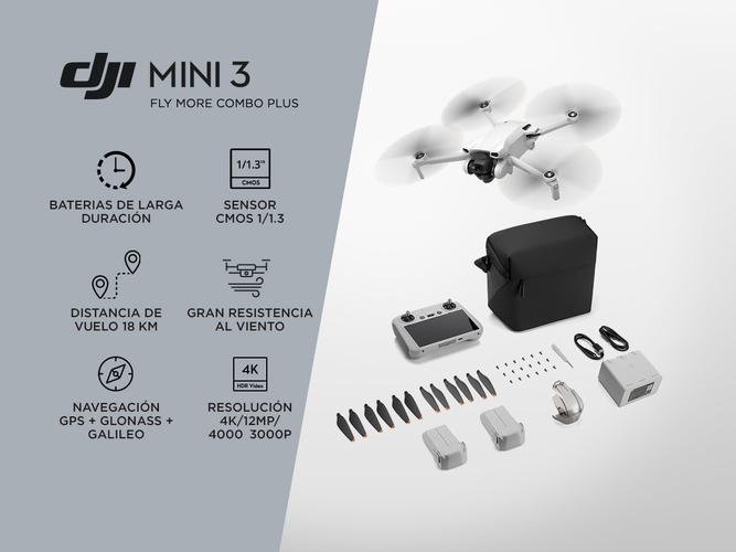 Drone con Cámara DJI Mini 3 Fly More Combo Full HD 4K Control Remoto Inteligente  - 1
