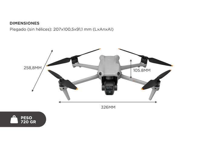 Drone DJI AIR 3 Fly More Combo + Control DJI RC-N2 - 5