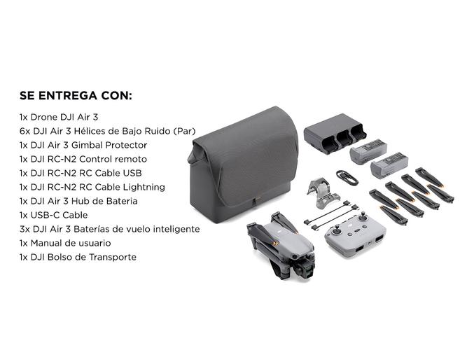 Drone DJI AIR 3 Fly More Combo + Control DJI RC-N2 - 6