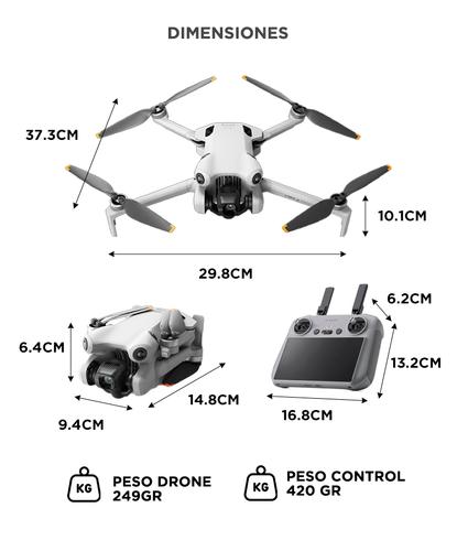 Drone DJI Mini 4 Pro Combo Vuela Más Control Remoto RC 2 - 5