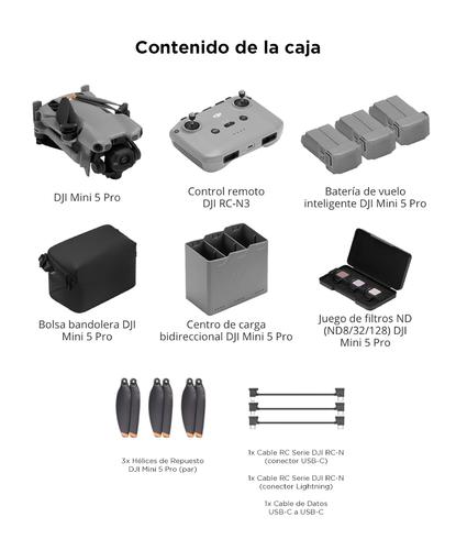 Drone DJI Mini 5 Pro Combo Vuela Más Control Remoto RC-N3 - 6