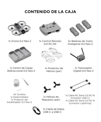 Drone DJI Neo 2  Control Remoto RC-N3 Combo Vuela Más 3 Baterías - 6