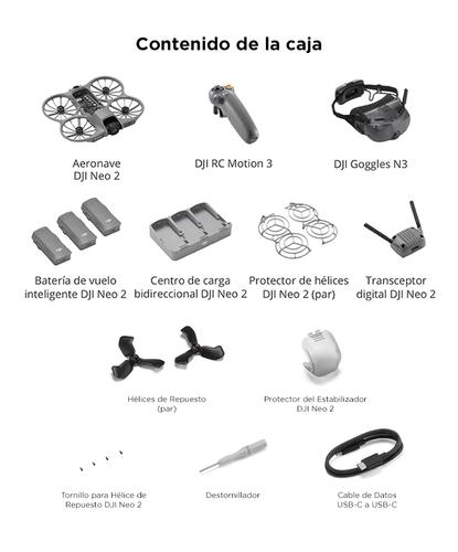 Drone DJI Neo 2 Combo Goggles N3 Motion 3 Sensor CMOS 1 2 Pulgadas 49 GB GPS Galileo BeiDou 7 km Vuelo 19 Min 160 g - 6