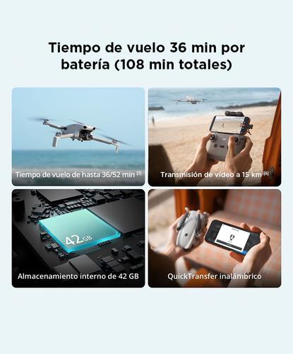 Drone DJI Lito X1 Fly More Combo (Control Remoto DJI RC-N3), Cámara 4K, Detección De Obstáculos, ActiveTrack, Sensor De 1/1.3 Pulgadas, 3 Baterías - 4