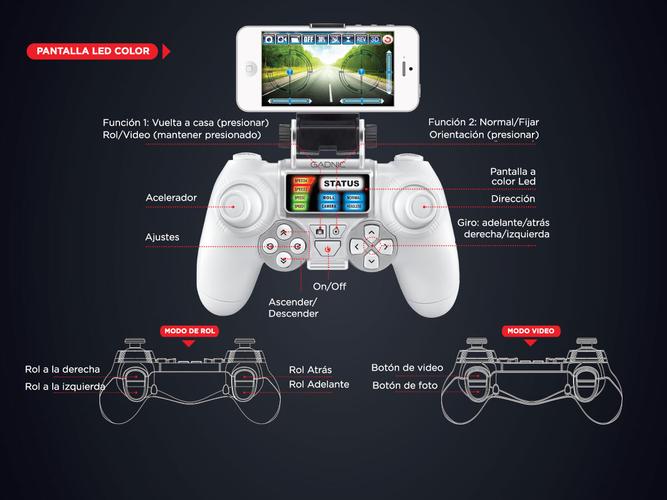 Drone Gadnic Con Camara HD Video Y Foto en Vivo Giro 360° - 3