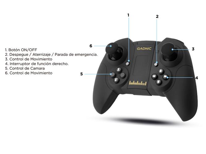 Drone Gadnic XP1 Con Camara Hd 720p Para Adultos Y Niños Usado - 5
