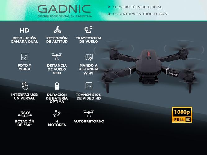 Mini Drone Plegable Gadnic Dar-g con Cámara 360º Usado - 1