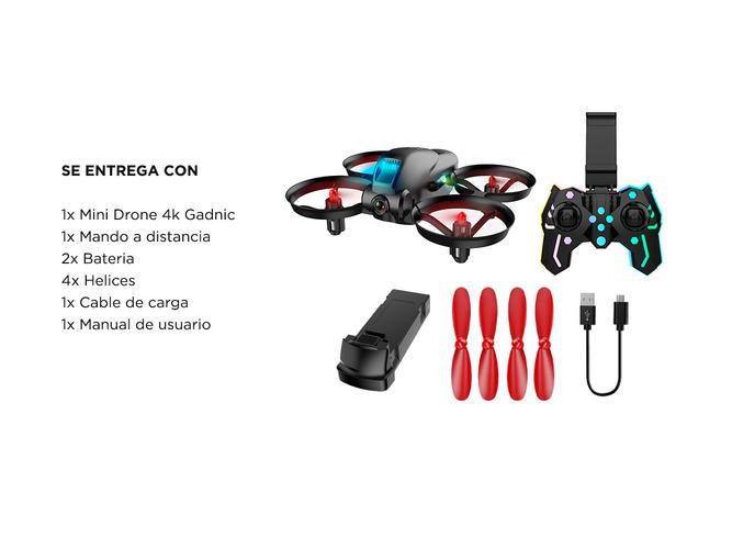 Mini Drone 4K A Control Remoto Gadnic Con Cámara Óptica - 6