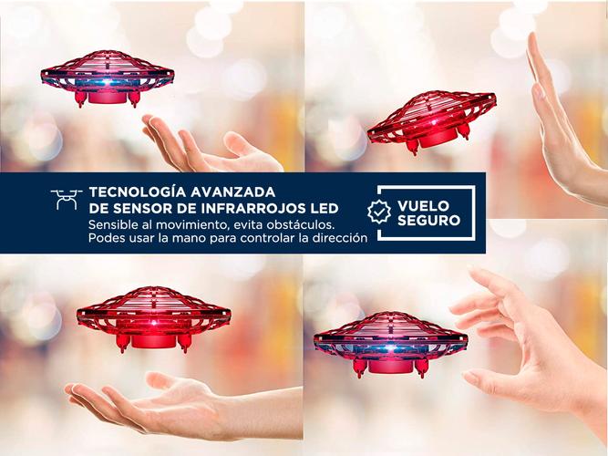 Drone Mini Ufo Gadnic Interactivo De Inducción Con Control Luz Led - 4