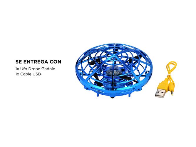 Drone Mini Ufo Gadnic Interactivo De Inducción Con Control Luz Led - 6