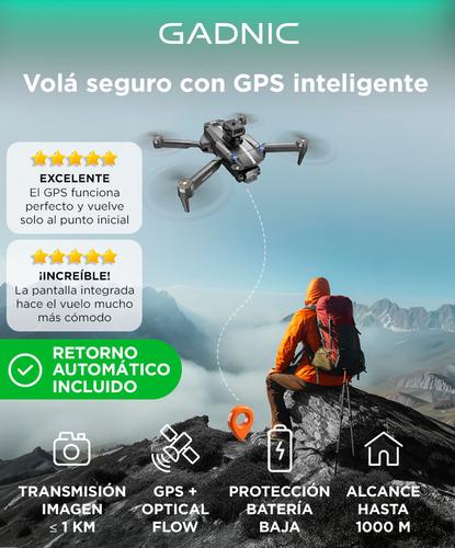 Drone GADNIC Aeroview 4K Pantalla 45 GPS Control Remoto Cámara Dual   - 1