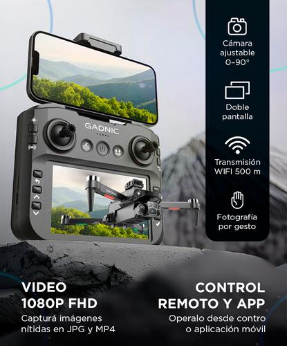 Drone GADNIC Aeroview 4K Pantalla 45 GPS Control Remoto Cámara Dual   - 3