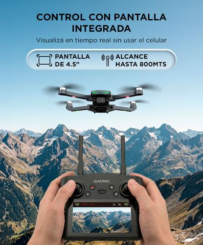 Drone GADNIC Airtrack Pro Control Remoto GPS 800m Pantalla 45 Retorno Automatico  - 2