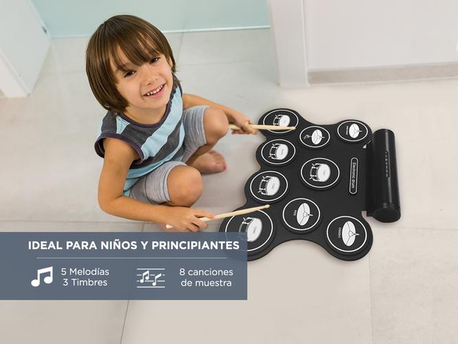 Batería Electrónica Silicona Flexible 9 Pads - 2