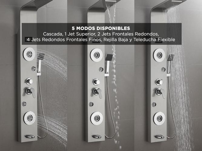 Ducha Escocesa  Gadnic 8 Jets Hidromasaje Duchador con Termometro - 2