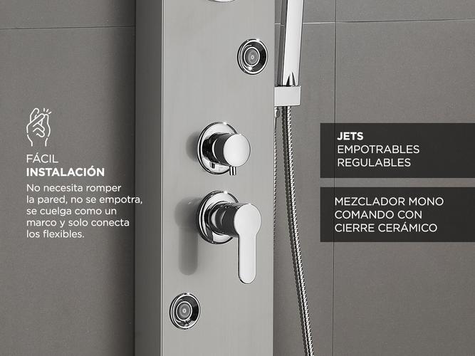 Ducha Escocesa  Gadnic 8 Jets Hidromasaje Duchador con Termometro - 3