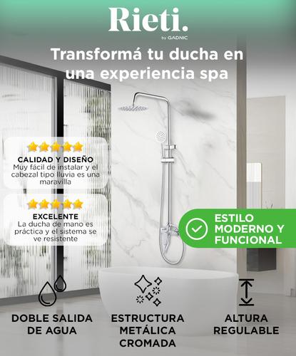 Grifería Ducha Rieti Duchador Cromo - 1