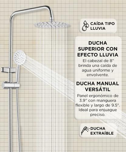 Grifería Ducha Rieti Duchador Cromo - 2