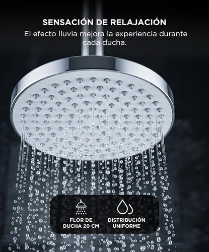 Grifería Para Ducha Rieti By Gadnic Canilla Monocomando Acabado Cromado - 2