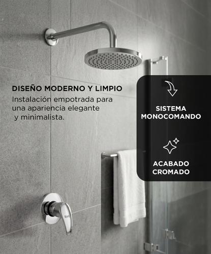 Grifería Para Ducha Rieti By Gadnic Canilla Monocomando Acabado Cromado - 3