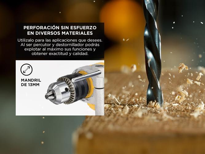 Taladro Percutor Atornillador Dewalt 13mm 710w DWD024-AR - 3