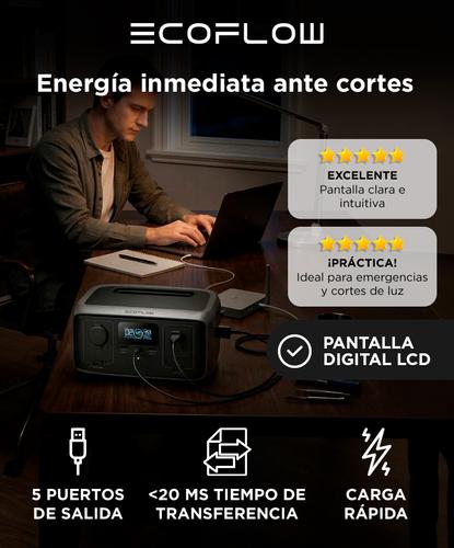 Estación de Energía Ecoflow River 3 Batería Generador Solar 12V Auto  - 1