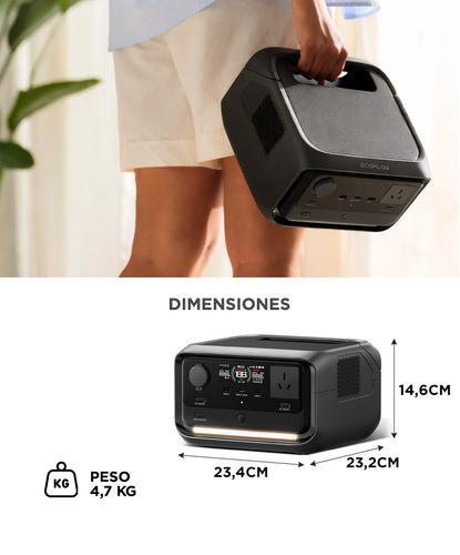 Estación de Energía EcoFlow River 3 Plus UPS Batería Generador Solar Carga Auto  - 5