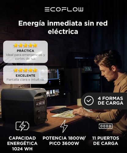 Estación de Energía EcoFlow Delta 3 Batería 1024 Wh Potencia 1800W X-Boost 3600W - 1