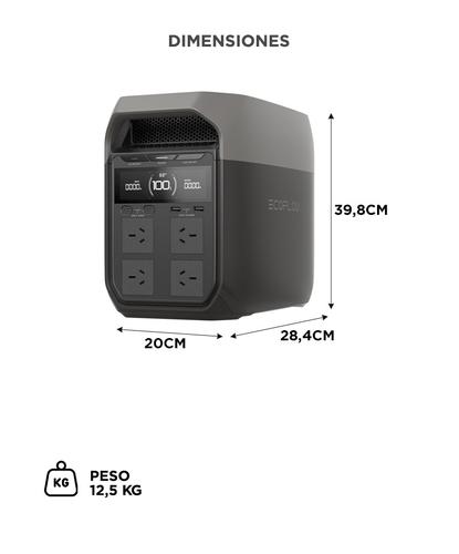 Estación de Energía EcoFlow Delta 3 Batería 1024 Wh Potencia 1800W X-Boost 3600W - 5