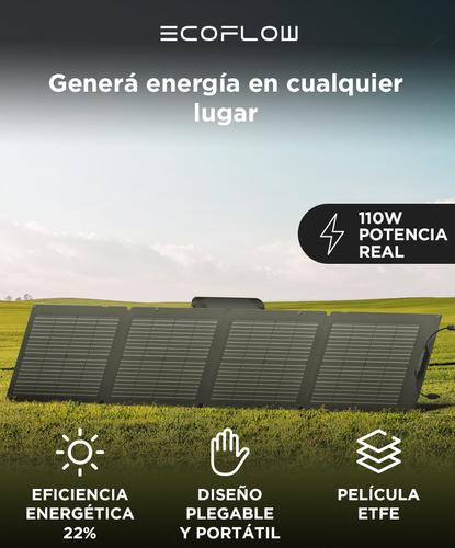  Panel Solar Portátil EcoFlow de 110W Alta Eficiencia Del 23% - 1